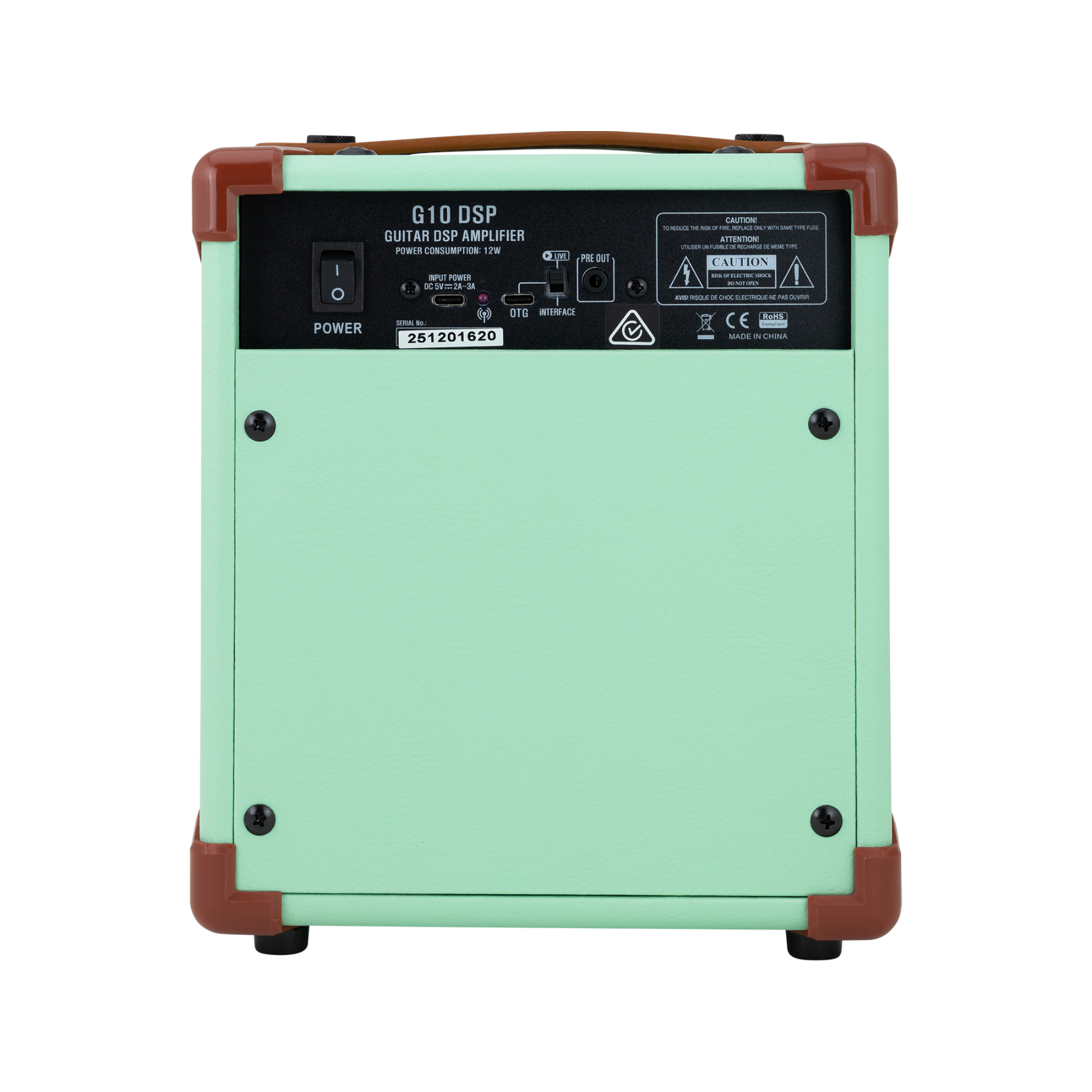 Belcat G10 DSP Guitar Combo Amplifier with Effects - Mint Green — view 3