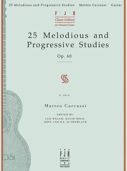 Carcassi - 25 Melodious and Progressive Studies Op. 60 for Guitar