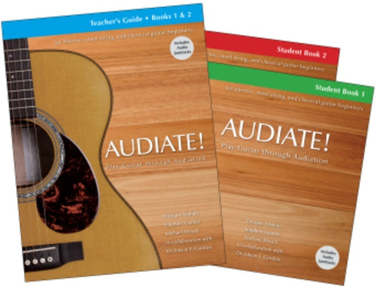 Audiate! Bundle Play Guitar Through Audiation Softcover Book (Guitar)