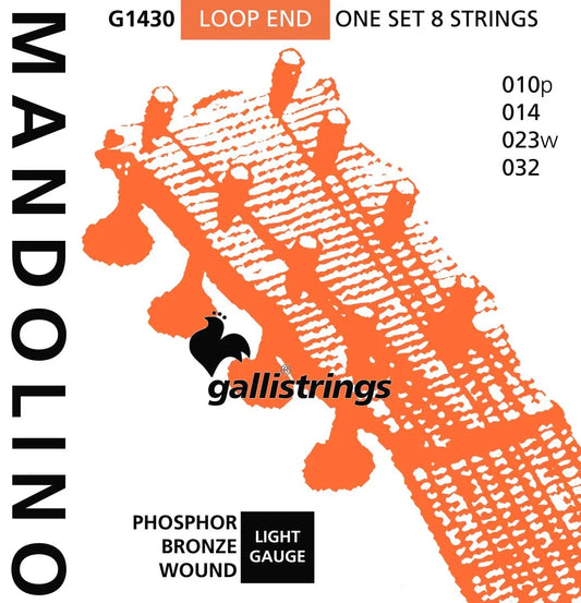 Galli Mandolin Light Phosphor Bronze Wound Strings Set 10/32