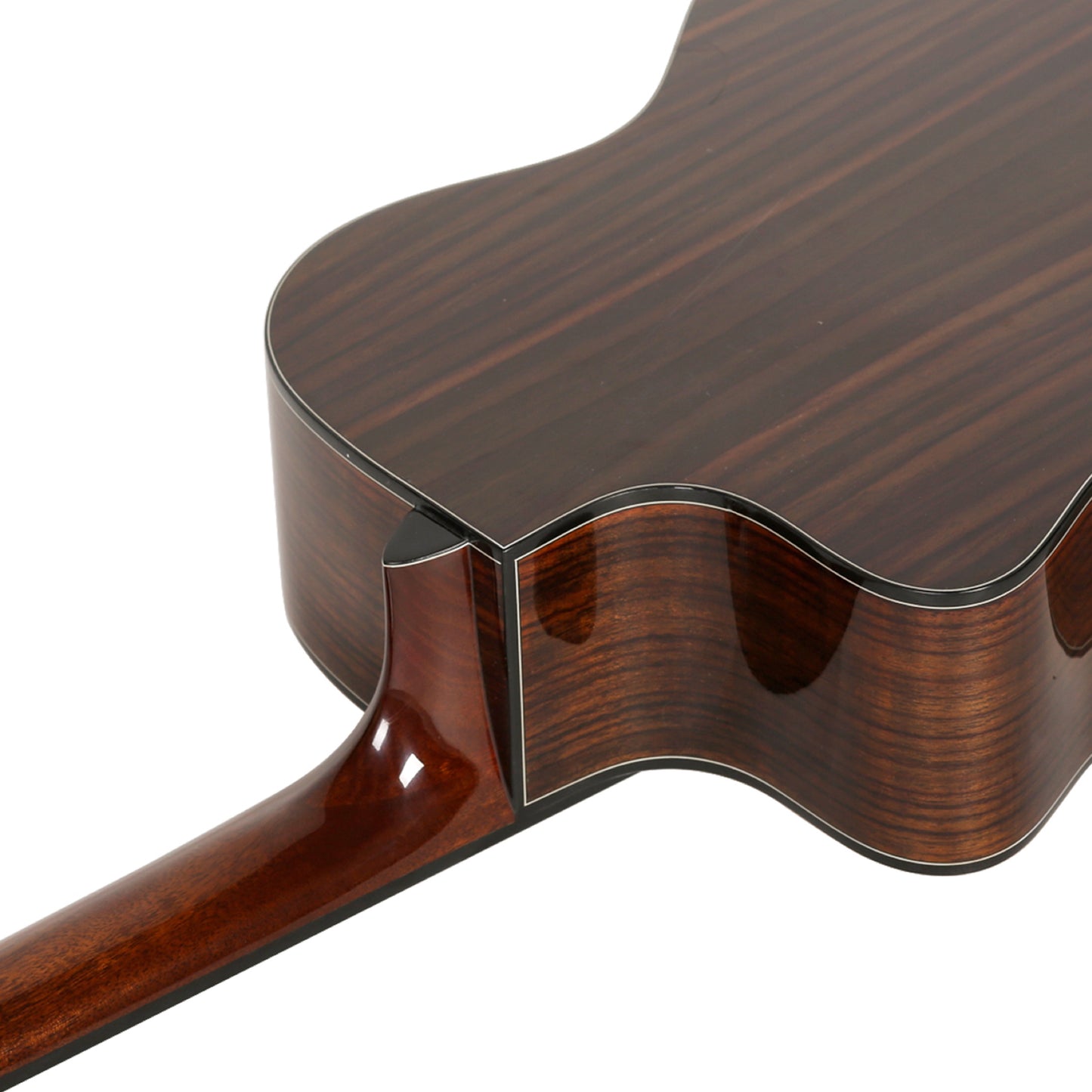Saga G200C Solid Top Folk Cutaway Acoustic-Electric Guitar Natural with Fishman Pickup — view 3