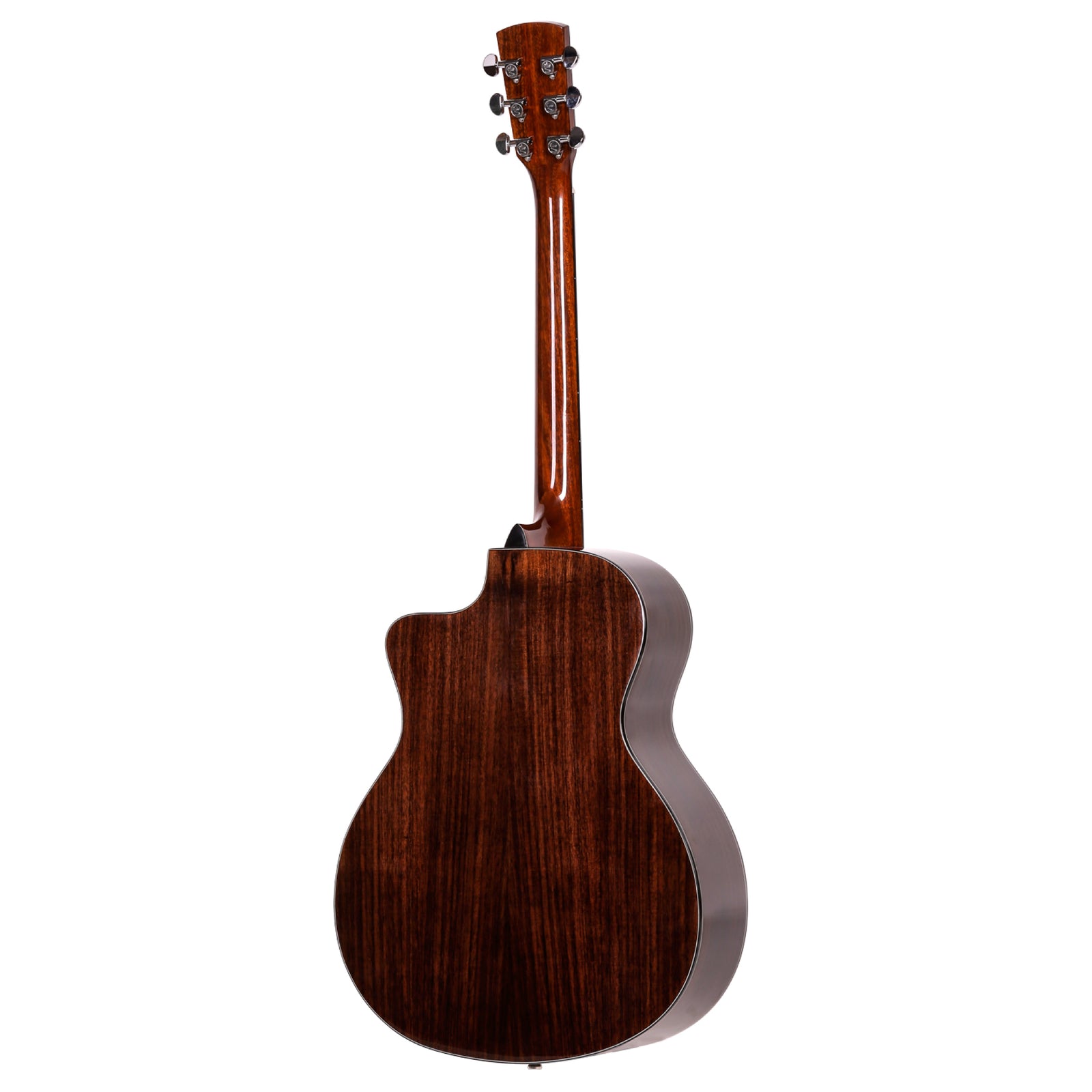 Saga G20C Solid Top Folk Cutaway Acoustic-Electric Guitar Natural — view 2