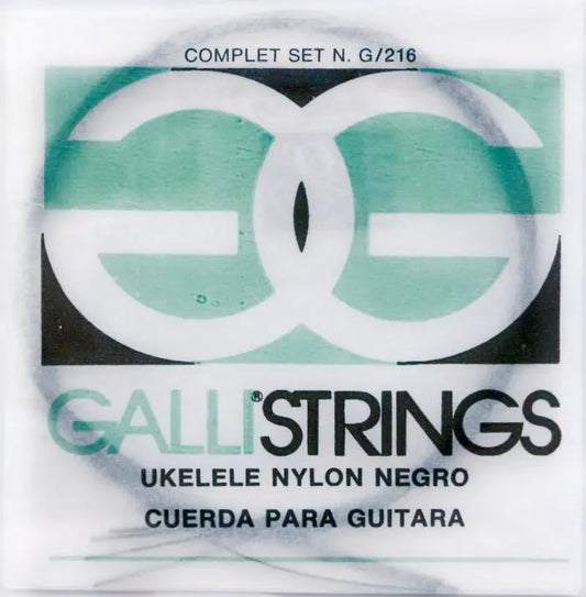 Galli G216 Ukulele String Set - Black Nylon
