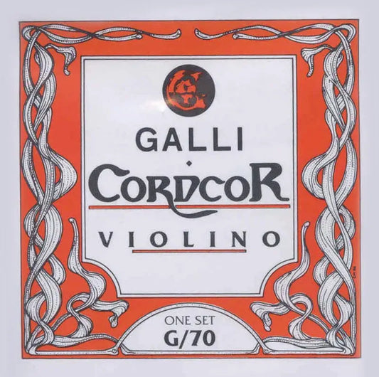 Galli 4/4 Size Violin String Set Steel G70