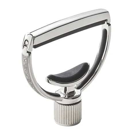 G7th Heritage Standard Silver Capo with Adaptive Radius Technology, Leather Pouch, Polishing Cloth, and Gift Box
