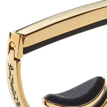 G7th Heritage Standard Gold Capo with Adaptive Radius Technology, Leather Pouch, Polishing Cloth, Gift Box, Suitable for Guitar and Banjo — view 2