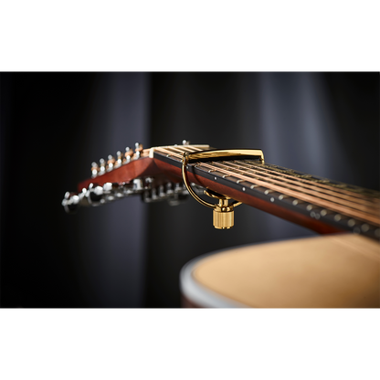 G7th Heritage 12-String Gold Capo with Adaptive Radius Technology and Leather Pouch — view 2