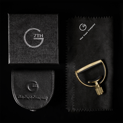 G7th Heritage 12-String Gold Capo with Adaptive Radius Technology and Leather Pouch — view 5