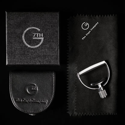 G7th Heritage 12-String Capo Style 1 with Adaptive Radius Technology and Leather Pouch — view 6