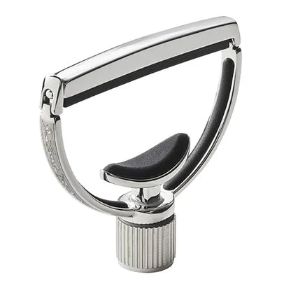 G7th Heritage Wide Silver Capo with Adaptive Radius Technology for Guitar and Banjo
