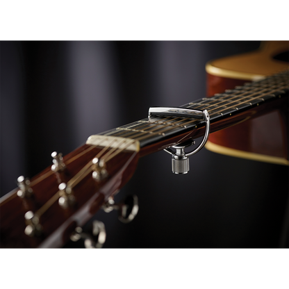 G7th Heritage Wide Silver Capo with Adaptive Radius Technology for Guitar and Banjo — view 3