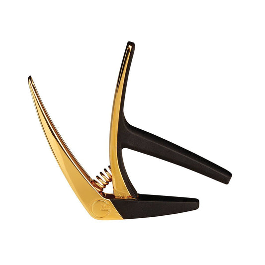G7 Nashville Capo for 6 String Guitar - Gold, Lightweight, One-Handed Operation