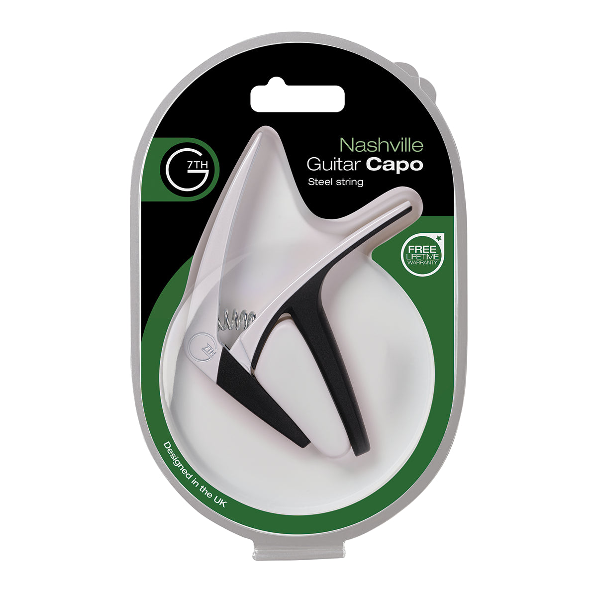 G7 Nashville 6 String White Capo for Steel String Guitars — view 2