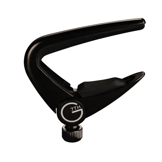 G7 Newport 6 String Adjustable Capo Satin Black