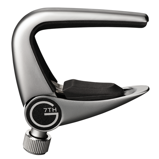 G7 Newport Banjo Capo - Silver, Adjustable Tension, Lightweight Design, Quick-Release Lever, Ideal for Traditional & Modern Banjos