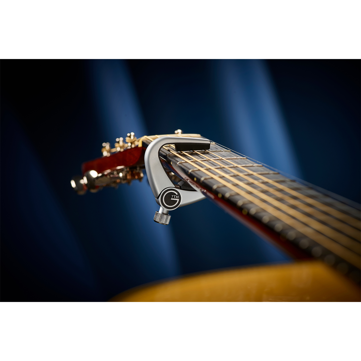 G7th Newport Partial Capo #3 - Lightweight, Low Profile with Flip Lever for 6, 12 String, Banjo & Mandolin, Designed for Easy Tension Adjustments — view 3