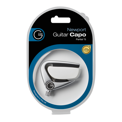 G7th Newport Partial Capo for 6, 12 Strings, Banjo & Mandolin - Lightweight, Low Profile, Quick-Release, Tension Adjustable, Silicone Pads — view 2