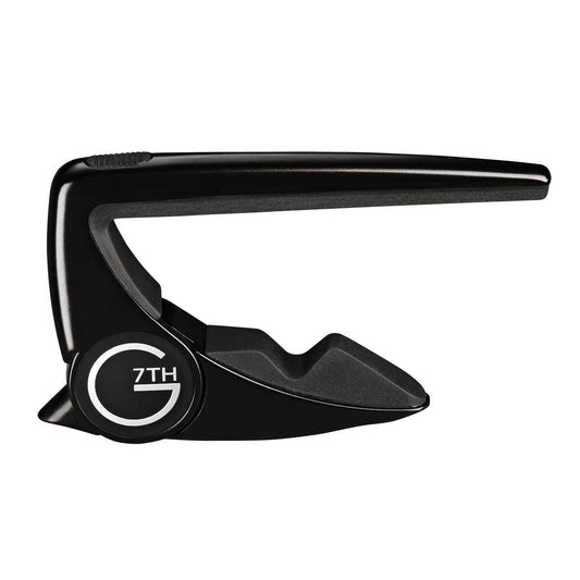 G7 Performance 2 Classic Capo - Black for Classical Guitars, One-Handed Use