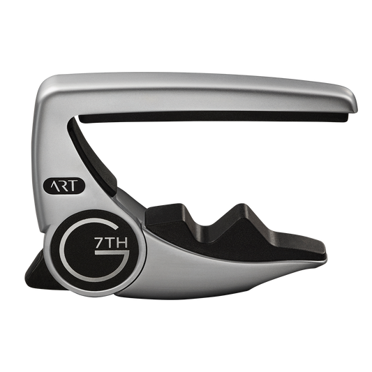 G7th Performance 3 Silver Guitar Capo with Adaptive Radius Technology and Unique Tension Control