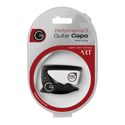 G7 Performance 3 Black Guitar Capo with Adaptive Radius Technology and Unique Tension Control — view 3