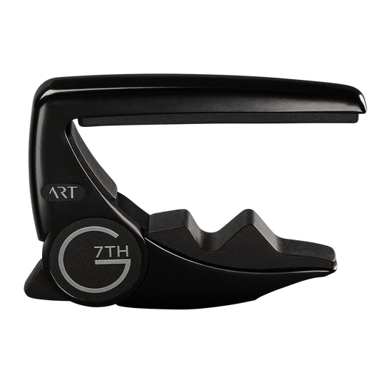 G7 Performance 3 Black Guitar Capo with Adaptive Radius Technology and Unique Tension Control