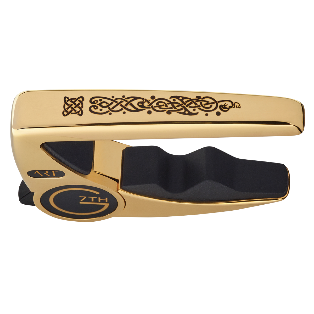 G7 Performance 3 Celtic Gold Guitar Capo with Adaptive Radius Technology and Unique Tension Control — view 3