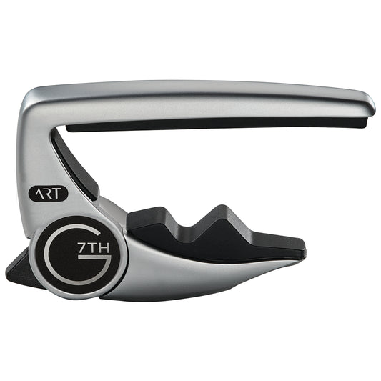 G7 Performance 3 Silver Classical and Wide Neck Guitar Capo with Unique Tension Control and ART String Pad Mechanism