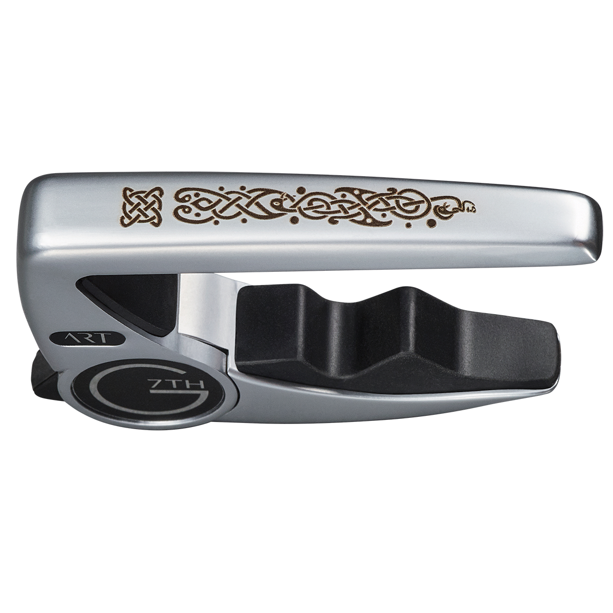 G7 Performance 3 Celtic Silver Guitar Capo with Adaptive Radius Technology and Unique Tension Control — view 3