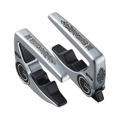 G7 Performance 3 Celtic Silver Guitar Capo with Adaptive Radius Technology and Unique Tension Control