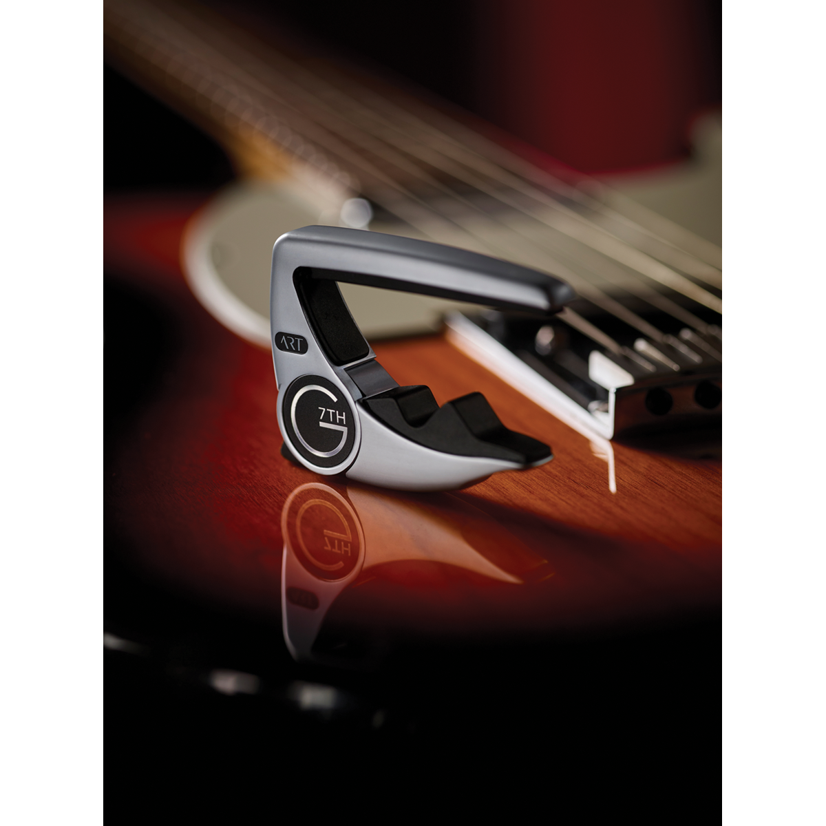 G7th Performance 3 Silver Guitar Capo with Adaptive Radius Technology and Unique Tension Control — view 5