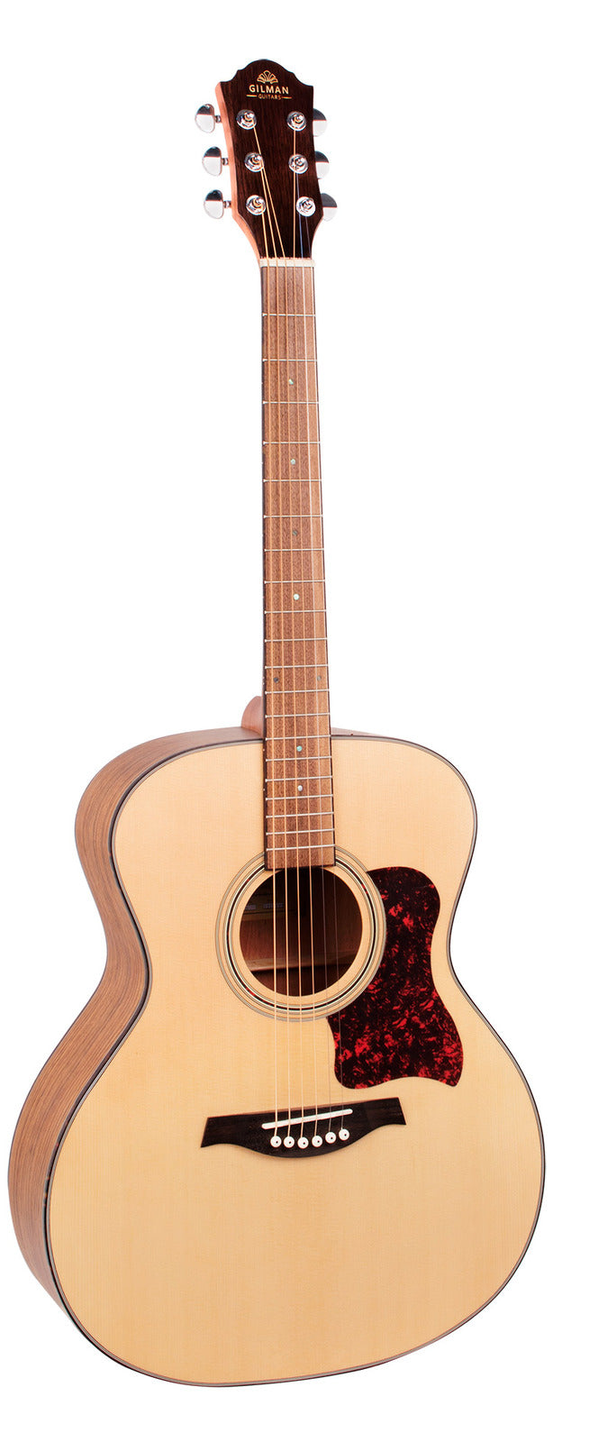 Gilman Grand Auditorium Acoustic Guitar. Natural Satin. Spruce top, walnut back and sides.
