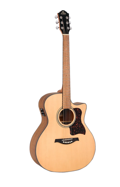 Gilman 50 Series Grand Auditorium Electric Acoustic Guitar in Natural Satin — view 2