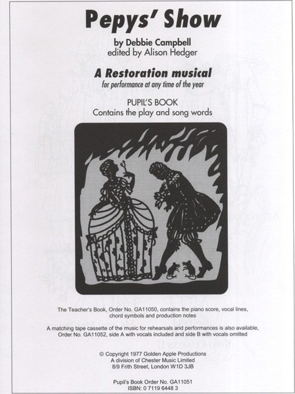 Campbell Pepys Show Pupils Book
