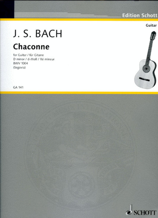 Chaconne D Min Orig Violin Arr Segovia Book