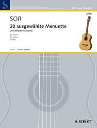 SOR 20 Selected Minuets for Guitar by Fernando Sor - Schott Music