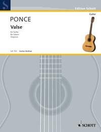 Ponce - Valse for Guitar, Schott Music, 4 Pages
