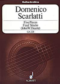 Scarlatti - 5 Pieces For Guitar (Schott Music)