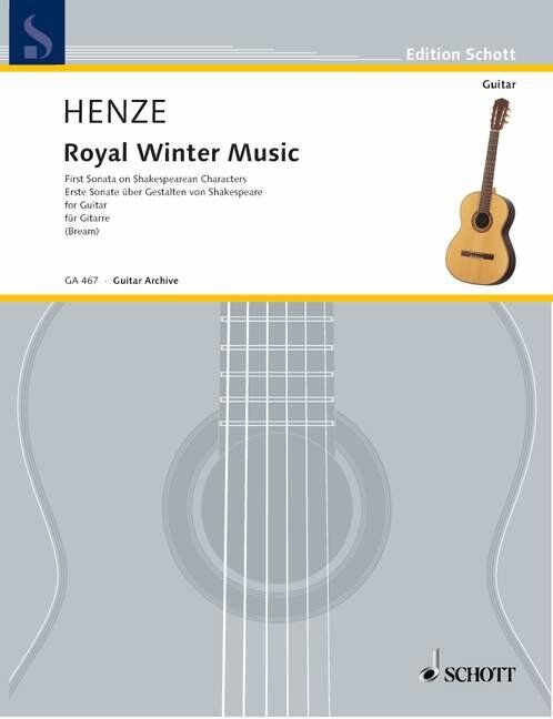 Henze - Royal Winter Music Sonata No 1 for Guitar, 35 Pages, Published by Schott Music