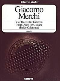 Merchi Four Duets Op. 3 for Guitar - Schott Music, 44 Pages, Guitar Duet