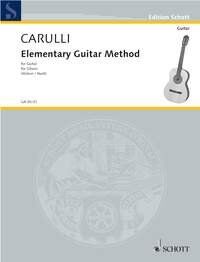 Carulli Elementary Guitar Method by Ferninando Carulli, 40 Pages, Schott Music