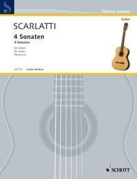Scarlatti - 4 Sonatas for Guitar K292, K380, K208, K209 by Manuel Barrueco, Schott Music, 16 Pages