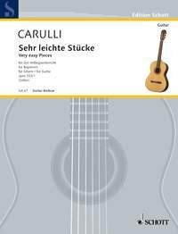 Carulli - Very Easy Pieces Op. 333 No. 1 for Guitar, 20 Pages, Schott Music