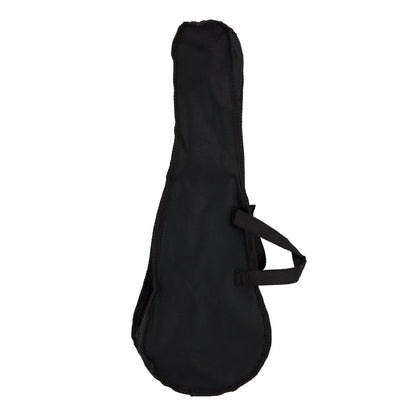 Sanchez Soprano Ukulele Gig Bag Black Nylon with Storage Pocket and Dual Carry Handles — view 2