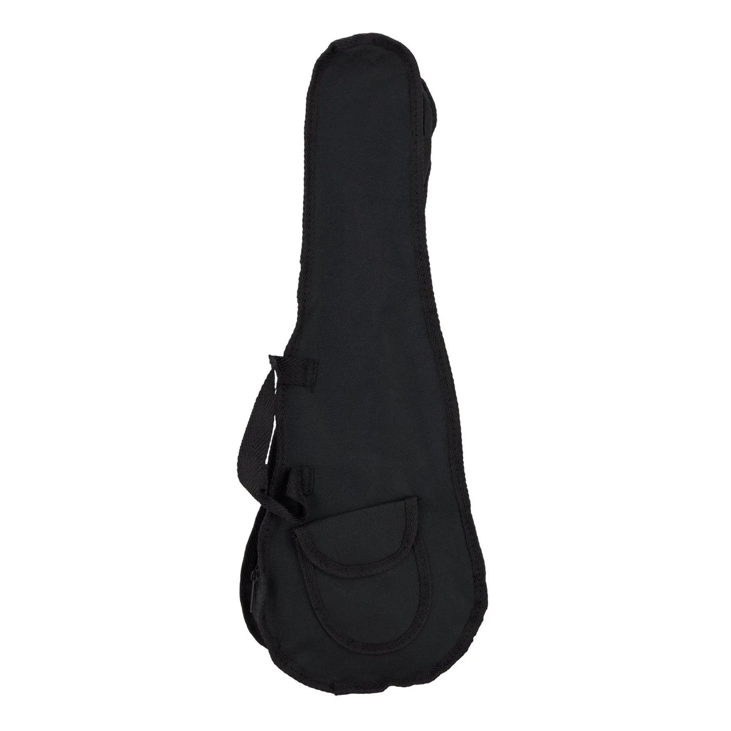 Sanchez Soprano Ukulele Gig Bag Black Nylon with Storage Pocket and Dual Carry Handles
