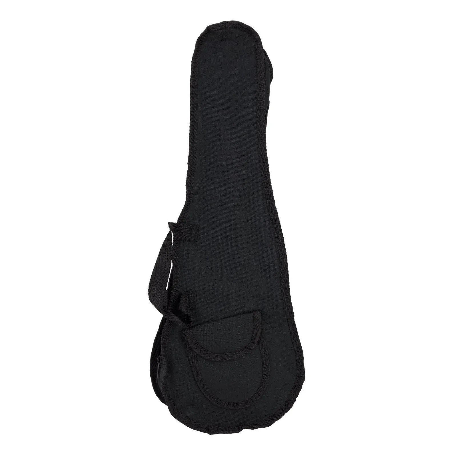 Sanchez Soprano Ukulele Gig Bag Black Nylon with Storage Pocket and Dual Carry Handles