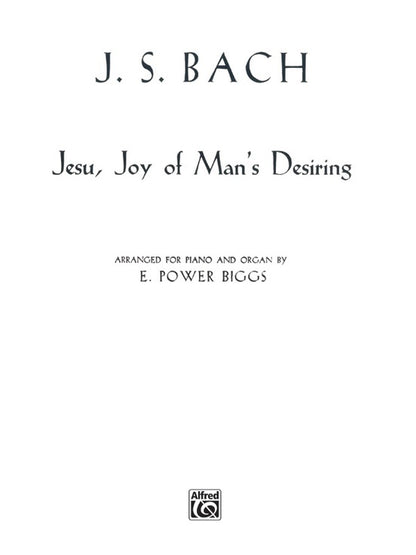 Jesu Joy Of Mans Pa & Org