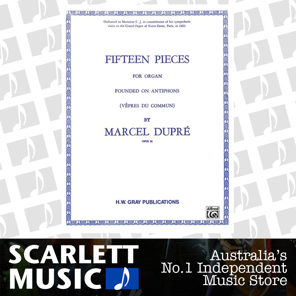 Pieces 15 Op 18 Dupre Organ — view 2