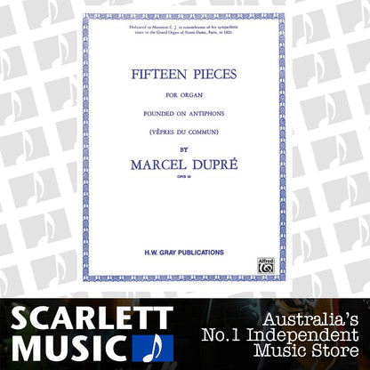 Pieces 15 Op 18 Dupre Organ — view 2