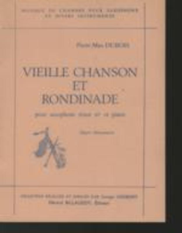 Dubois - Vielle Chanson Et Rondinade Tenor Sax/Piano (Softcover Book)