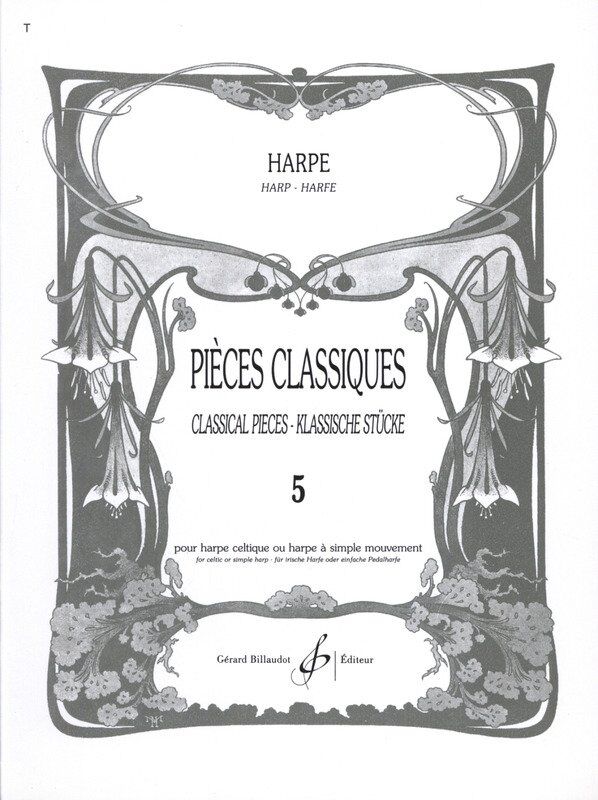 Pieces Classiques Vol 5 for Harp, Ed Bouchaud, Arranged by Domining Bouchaud, Publisher: Gerard Billaudot, 1 Page
